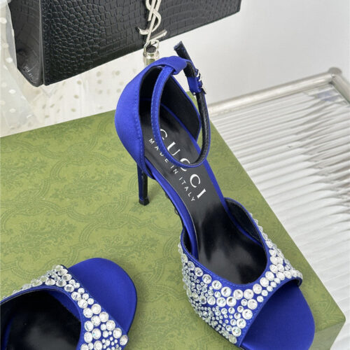 High Quality Luxury Gucci Rhinestone Slippers Sandals product detail