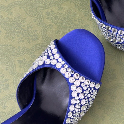 High Quality Luxury Gucci Rhinestone Slippers Sandals product detail