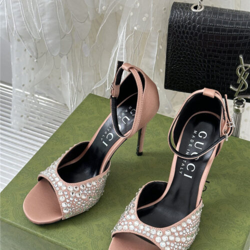 High Quality Luxury Gucci Rhinestone Slippers Sandals – Style 92659 alternate view