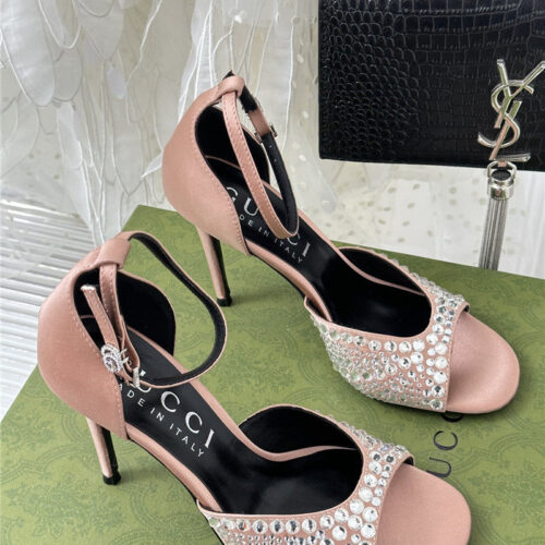 High Quality Luxury Gucci Rhinestone Slippers Sandals – Style 92659