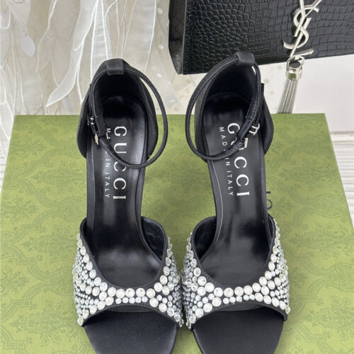 High Quality Luxury Gucci Rhinestone Slippers Sandals – Style 25427 alternate view