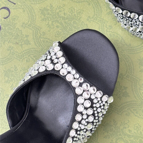 High Quality Luxury Gucci Rhinestone Slippers Sandals – Style 25427 product detail
