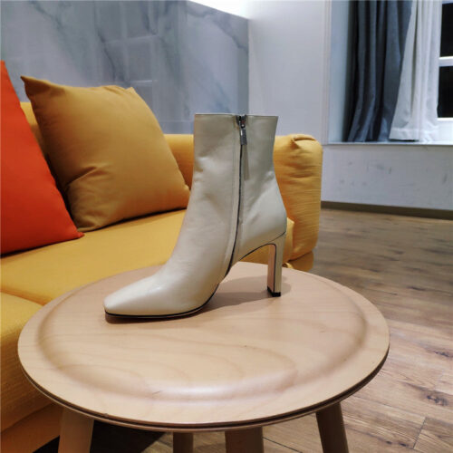 High Quality Luxury Jimmy Choo Signature Jc Buckle Chunky Heel Leather Boots – Style 70359 product detail
