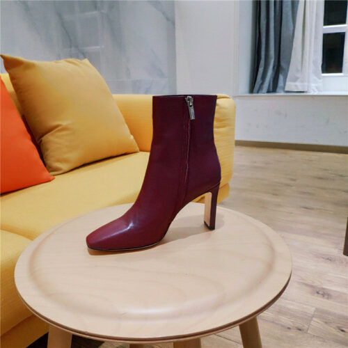 High Quality Luxury Jimmy Choo Signature Jc Buckle Chunky Heel Leather Boots – Style 61879 product detail