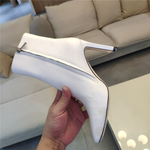 High Quality Luxury Jimmy Choo Signature Jc Buckle Chunky Heel Leather Boots – Style 55095 product detail