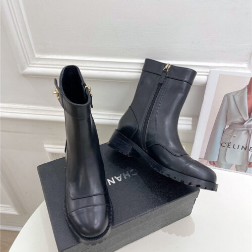 High Quality Luxury Chanel Catwalk British Style Ankle Boots product detail