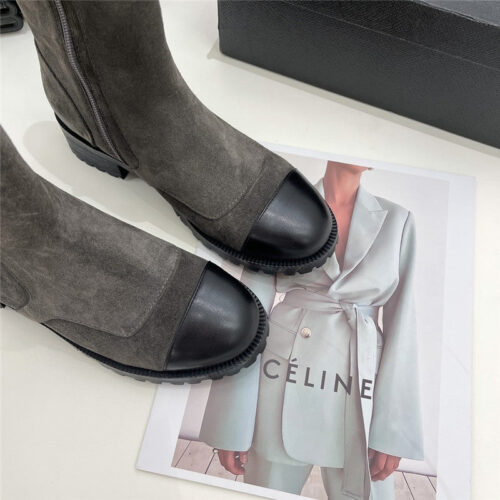 High Quality Luxury Chanel Catwalk British Style Ankle Boots – Style 43558 product detail