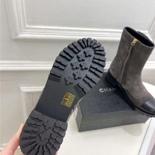 High Quality Luxury Chanel Catwalk British Style Ankle Boots – Style 43558 product detail