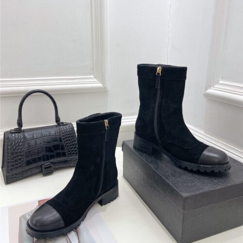 High Quality Luxury Chanel Catwalk British Style Ankle Boots – Style 09094 product detail