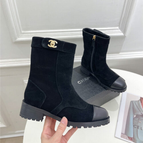 High Quality Luxury Chanel Catwalk British Style Ankle Boots – Style 09094 product detail