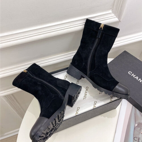 High Quality Luxury Chanel Catwalk British Style Ankle Boots – Style 09094 product detail