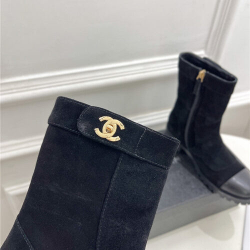 High Quality Luxury Chanel Catwalk British Style Ankle Boots – Style 09094 product detail