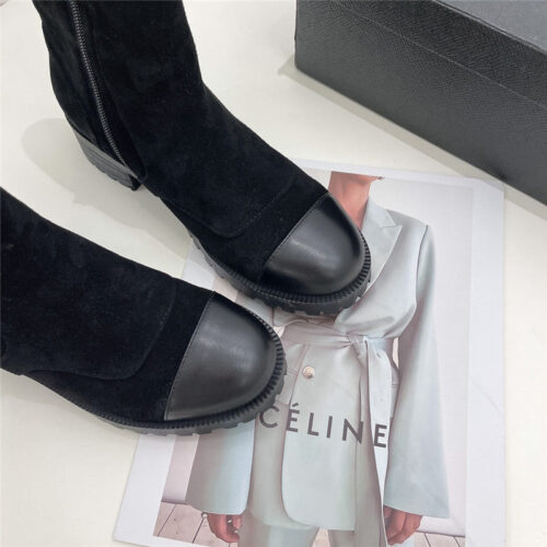 High Quality Luxury Chanel Catwalk British Style Ankle Boots – Style 09094 product detail