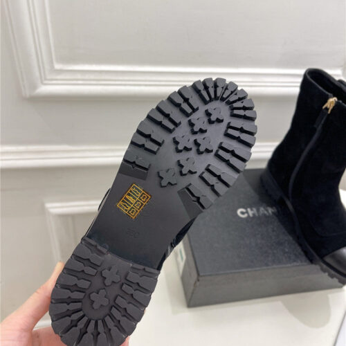 High Quality Luxury Chanel Catwalk British Style Ankle Boots – Style 09094 product detail