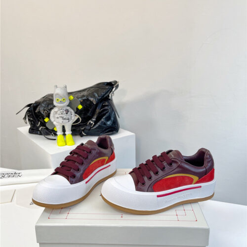 High Quality Luxury Alexander McQueen Retro Sneakers Skate Shoes – Style 58659
