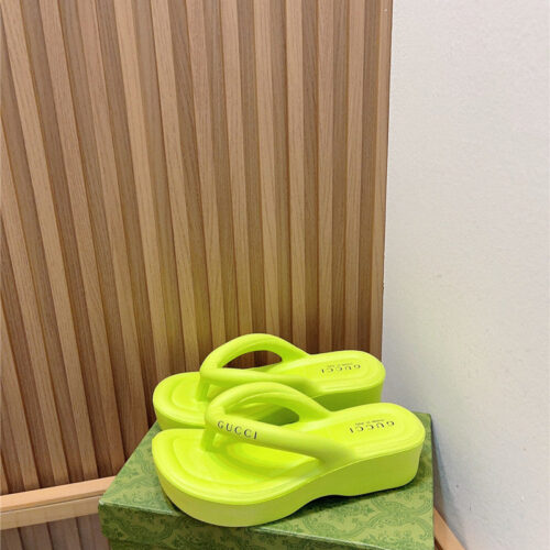 High Quality Luxury Gucci New Thick Bottom Flip Flops