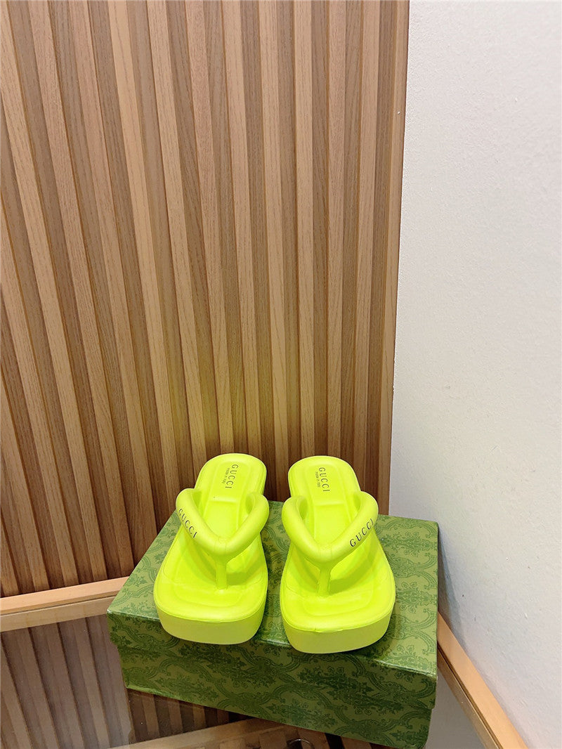 High Quality Luxury Gucci New Thick Bottom Flip Flops product detail