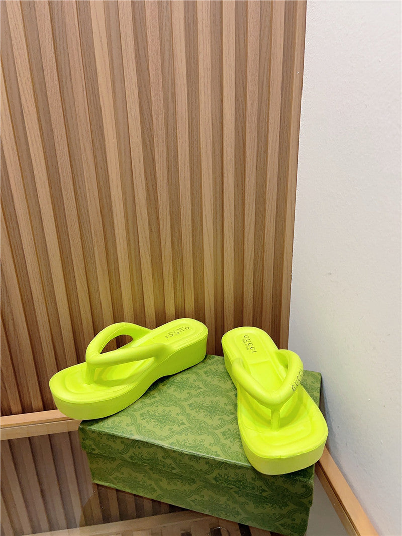 High Quality Luxury Gucci New Thick Bottom Flip Flops product detail