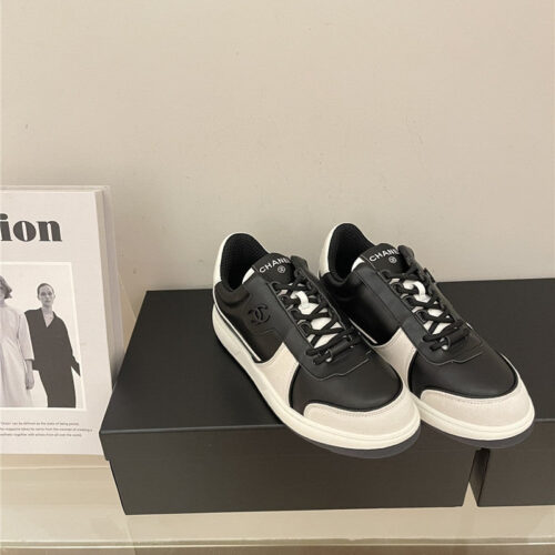 High Quality Luxury Chanel Early Autumn Panda Color Matching Sneakers