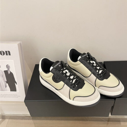High Quality Luxury Chanel Early Autumn Panda Color Matching Sneakers – Style 24806