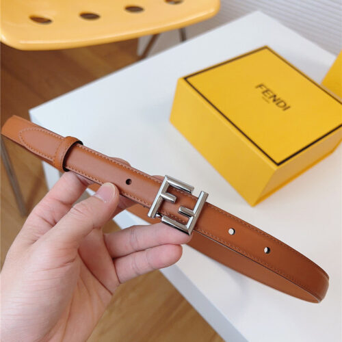 High Quality Luxury Fendi Womens Thin Belt