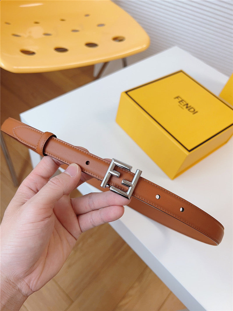 High Quality Luxury Fendi Womens Thin Belt