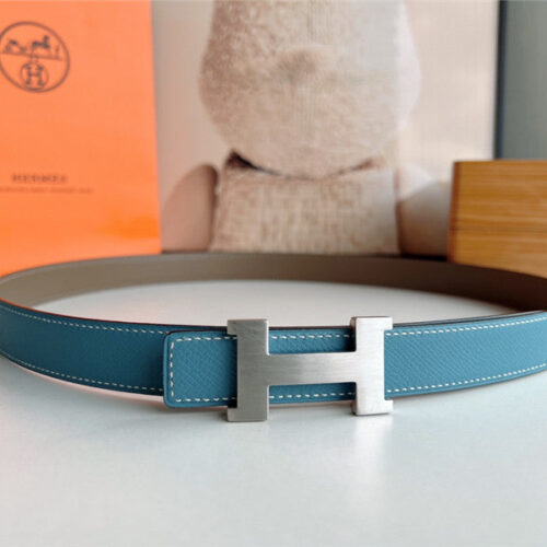 High Quality Luxury Hermes Mini Belt With Metal Buckle
