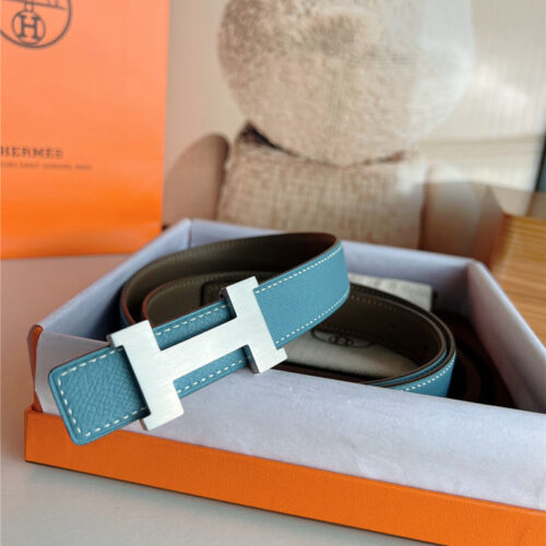 High Quality Luxury Hermes Mini Belt With Metal Buckle product detail