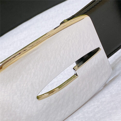 High Quality Luxury Gucci Vintage Letter G Buckle Wide Belt – Style 82118 product detail