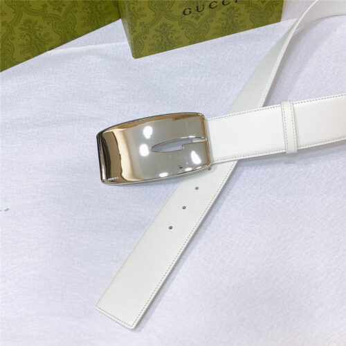 High Quality Luxury Gucci Vintage Letter G Buckle Wide Belt – Style 40870 alternate view