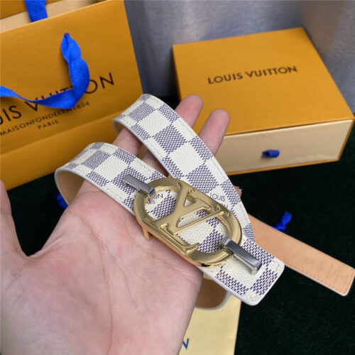 High Quality Luxury Louis Vuitton Mon Organ Canvas And Leather Belt – Style 04038 product detail