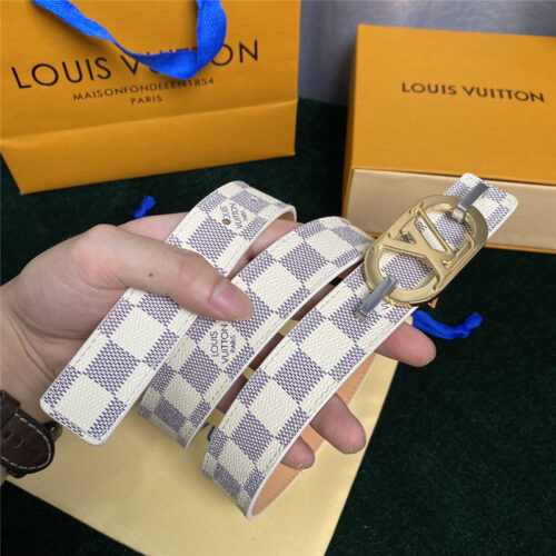High Quality Luxury Louis Vuitton Mon Organ Canvas And Leather Belt – Style 04038 product detail