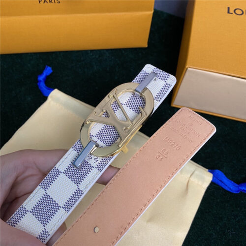 High Quality Luxury Louis Vuitton Mon Organ Canvas And Leather Belt – Style 04038 product detail