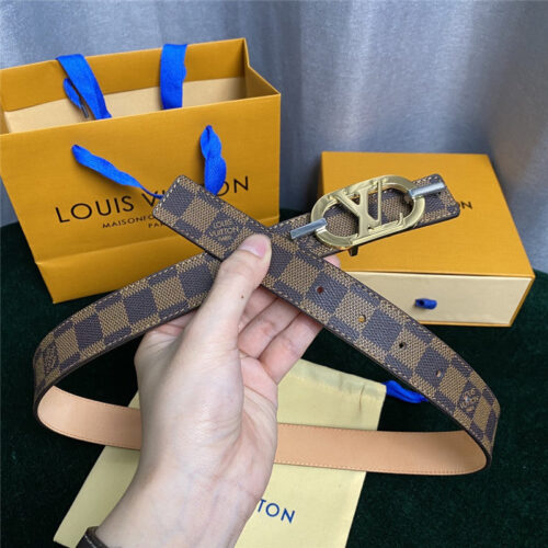 High Quality Luxury Louis Vuitton Mon Organ Canvas And Leather Belt product detail