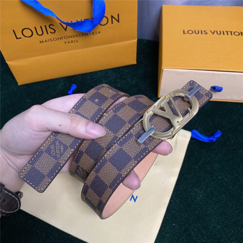 High Quality Luxury Louis Vuitton Mon Organ Canvas And Leather Belt product detail