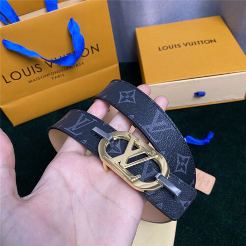 High Quality Luxury Louis Vuitton Mon Organ Canvas And Leather Belt – Style 02342 product detail