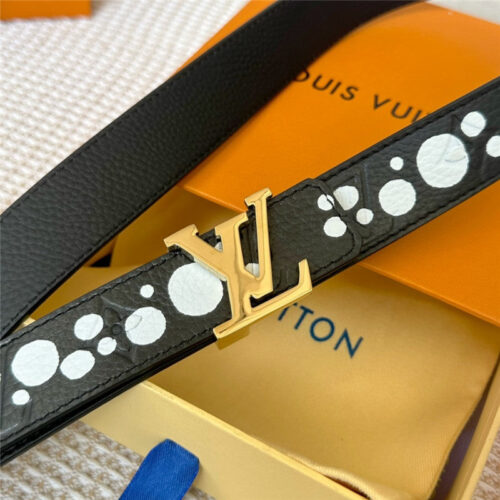 High Quality Luxury Louis Vuitton Polka Dot Print Belt – Style 93862 product detail
