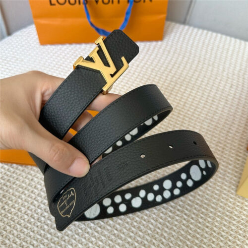High Quality Luxury Louis Vuitton Polka Dot Print Belt – Style 93862 product detail