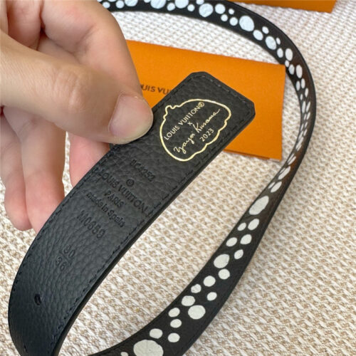 High Quality Luxury Louis Vuitton Polka Dot Print Belt – Style 93862 product detail