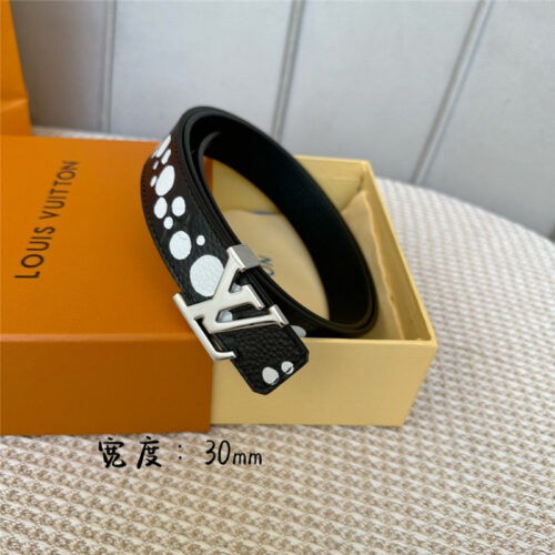 High Quality Luxury Louis Vuitton Polka Dot Print Belt product detail