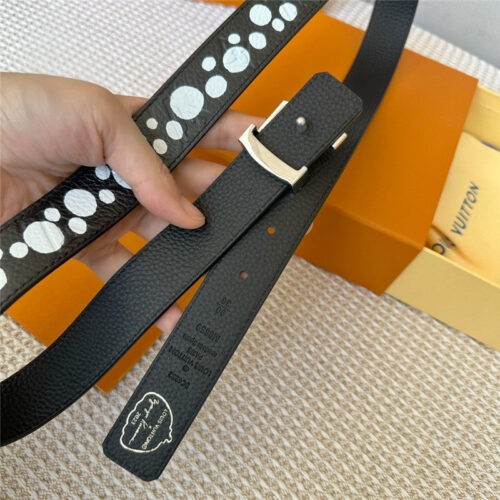 High Quality Luxury Louis Vuitton Polka Dot Print Belt product detail