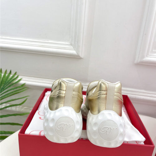 High Quality Luxury Roger Vivier Classic Diamond Buckle Sneakers In Fabric – Style 37204 product detail