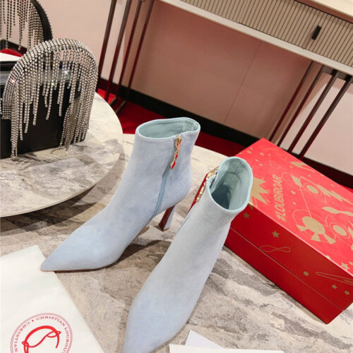 High Quality Luxury Christian Louboutin Banana Heel Boots – Style 13620