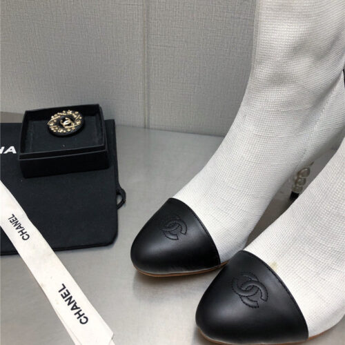 High Quality Luxury Chanel Diamond Double C Buckle Stiletto Boots – Style 85318 product detail