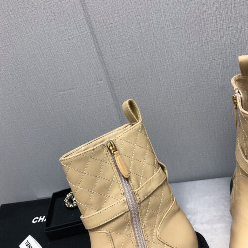 High Quality Luxury Chanel Double C Buckle Platform Martin Boots – Style 68358 product detail