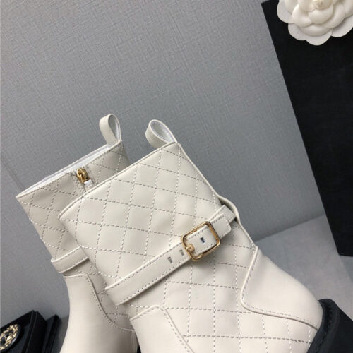 High Quality Luxury Chanel Double C Buckle Platform Martin Boots – Style 66662 product detail