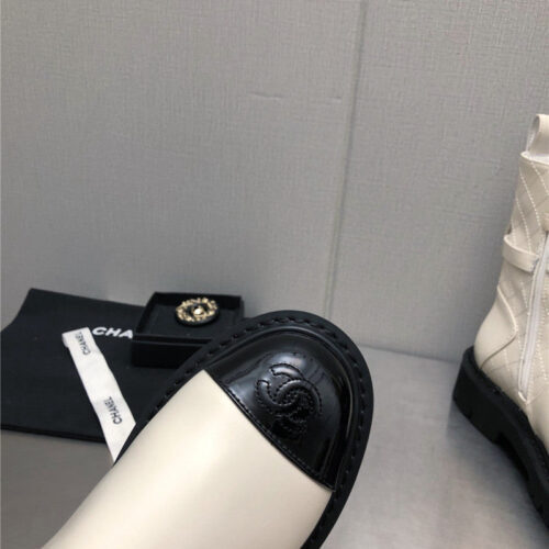 High Quality Luxury Chanel Double C Buckle Platform Martin Boots – Style 66662 product detail