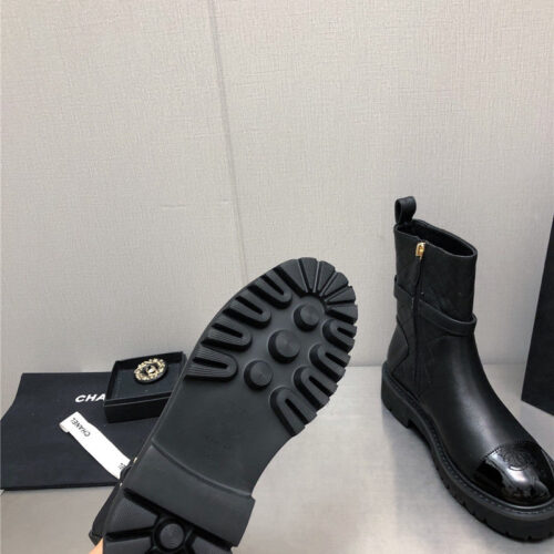 High Quality Luxury Chanel Double C Buckle Platform Martin Boots product detail