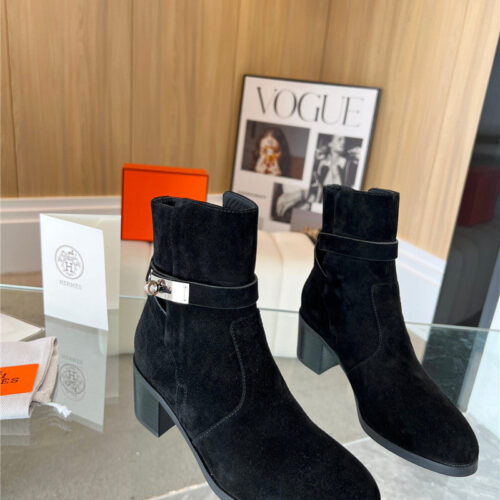 High Quality Luxury Hermes Kelly Buckle Rider Boots – Style 99203