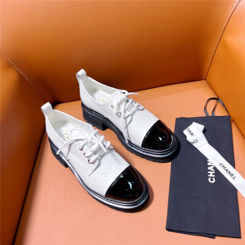 High Quality Luxury Chanel Classic Double C Letter Logo Loafers